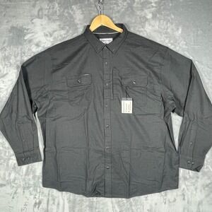 Poncho Outdoors Performance Shirt XXL Gray Magnetic Pockets Long Sleeve NEW